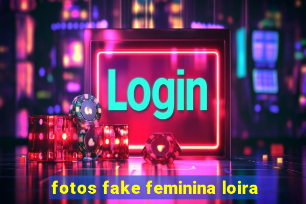 fotos fake feminina loira